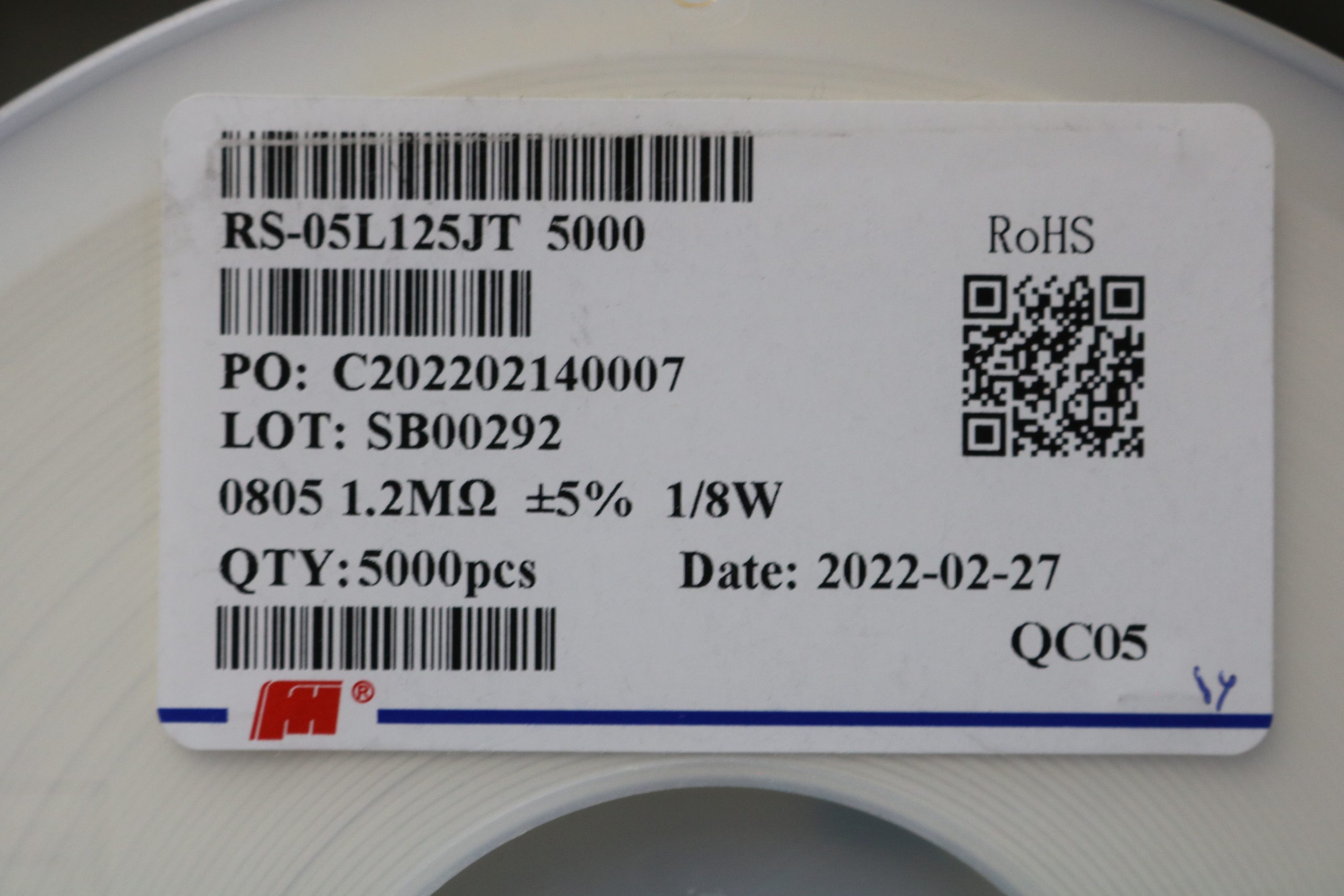 قیمت مقاومت 1.2 مگا اهم SMD 0805 خرید مقاومت 1.2 مگا اهم SMD 0805