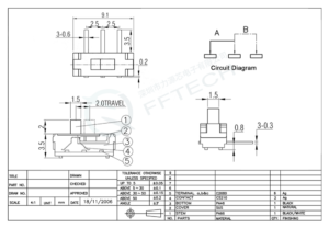 خرید کلید کشویی دو حالته 3 پین مدل MSK-12D19
