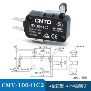 خرید میکروسوئیچ اهرمی مدل CMV10041C2 برند CNTD